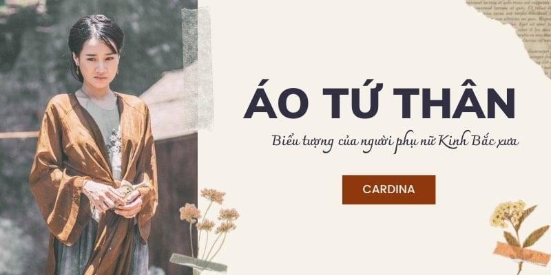 Một phụ nữ Việt Nam mặc áo tứ thân khoác ngoài áo yếm đào màu hồng, thể hiện nét đẹp truyền thống